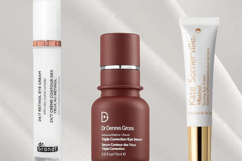 eye cream with retinol or peptides
