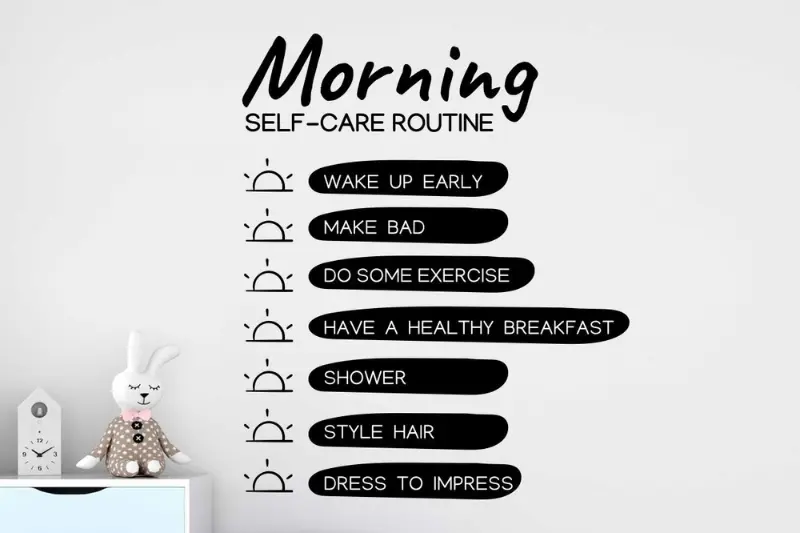 morning self-care routine